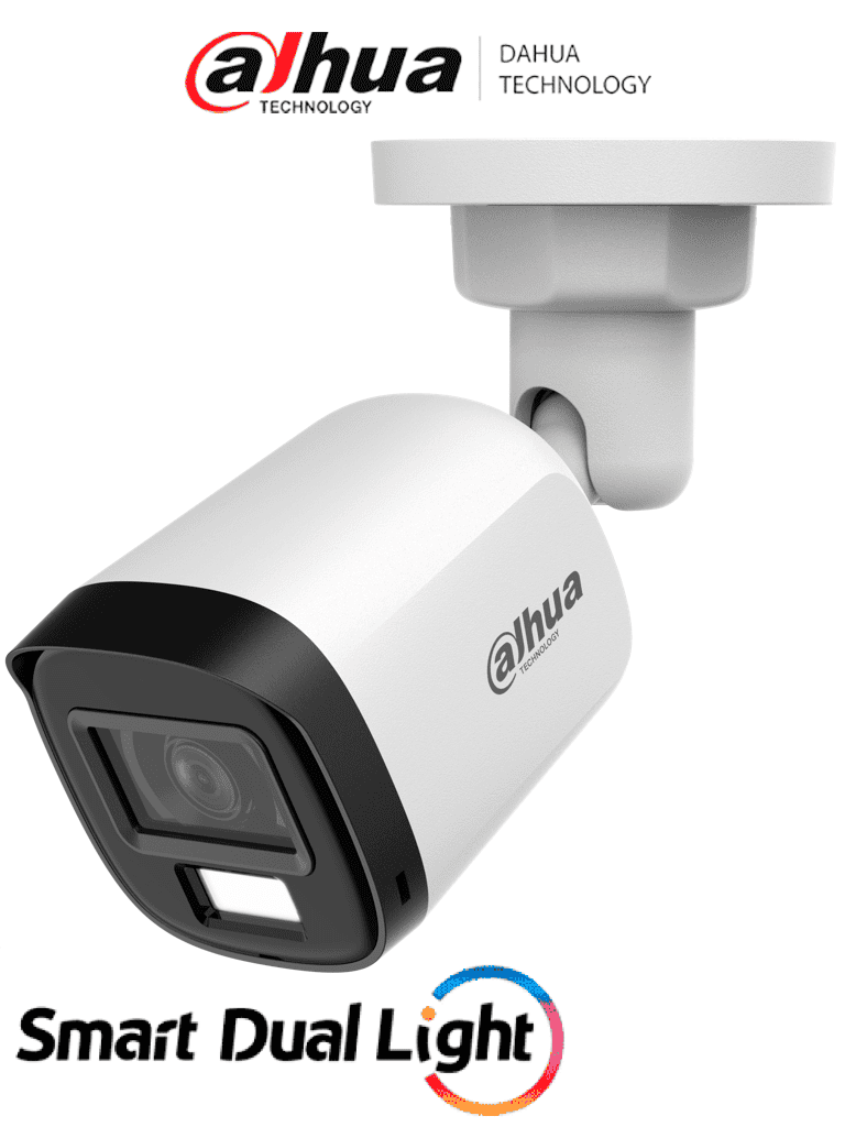 [DH-HAC-B1A21N-U-IL-A] Cámara Bala DAHUA DH-HAC-B1A21N-U-IL-A (2MP / Dual Light / Audio)