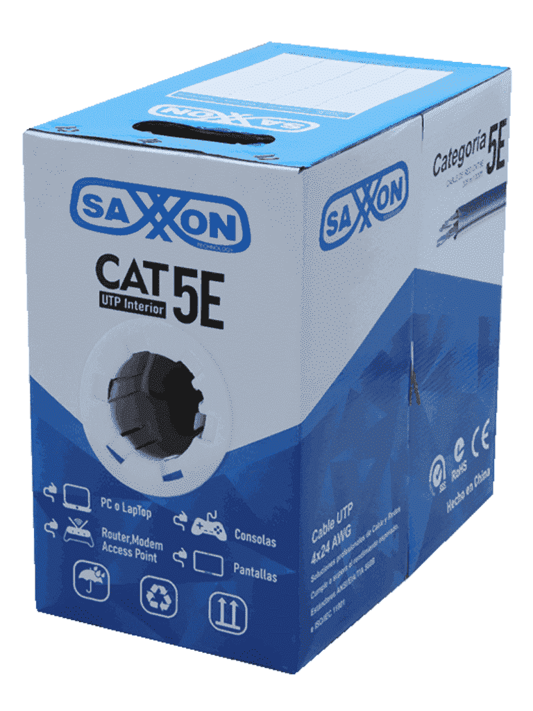 Cable UTP Saxxon Cat 5e - 305 metros